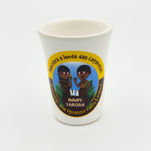 Copo Shot Cromado Logo