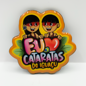 Ímã Metal Coração Logo